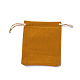 ビロードのパッキング袋  巾着袋  ゴールデンロッド  12~12.6x10~10.2cm TP-I002-10x12-07-1