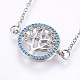 304 Stainless Steel Pendant Necklaces NJEW-H486-14-2