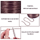 BENECREAT 15 Gauge (1.5mm) Aluminum Wire 220FT (68m) Anodized Jewelry Craft Making Beading Floral Colored Aluminum Craft Wire - Brown AW-BC0001-1.5mm-11-4