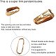 PandaHall Elite 180pcs Golden & Silver Brass Snap Bail Hook Pinch Clip Pendant Charms Clasps Chain Connector for Jewelry Findings KK-PH0035-42-4