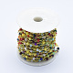 Chaînes de perles de verre faites à la main de 3.28 pied X-CHC-P005-08G-1
