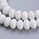 Fili di perline di pietra bianca naturale G-P354-19-8x5mm-3