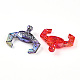 Perline acriliche con placcatura uv trasparente&nbsp;OACR-T028-35-1-2