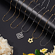 Dicosmetic 8 шт. 2 цвета 304 круглые змеиные ожерелья из нержавеющей стали с круглыми бусинами для женщин STAS-DC0007-26-5