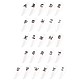 合金カボション  クリスタルABラインストーン付き  女性のためのネイルアートの装飾アクセサリー  ガンメタ色  ランダムな混合文字  5~6x3~8x1.5~2mm MRMJ-R129-96-M-4
