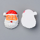 樹脂カボション  クリスマステーマ  不透明な  サンタクロース  レッド  ホワイト  31x25x10mm RESI-R429-28-2