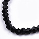 Bracelets extensibles en perles de verre bicône à facettes BJEW-T016-02A-3