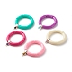 Gros bracelet extensible en perles de tube acrylique BJEW-JB07316-1