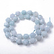 Chapelets de perles en aigue-marine naturelle G-R482-02-10mm-2