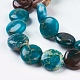 Synthetic Aqua Terra Jasper Beads Strands G-G058-12x5mm-2-3