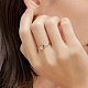 925 серебряное кольцо-манжета с родиевым покрытием и открытым сердцем RJEW-A019-05P-2