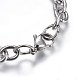 304 Stainless Steel Charm Bracelets BJEW-L637-20-P-4