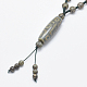 Gioielli buddisti collane di perle di mala dzi in stile tibetano naturale NJEW-I206-01D-2