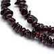 Natürlicher Granat Perlen Stränge G-P332-77-2