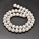 Matt runde natürliche Achat tibetischen Stil gestreiften Muster Dzi Perlen Stränge TDZI-O005-03-8mm-2