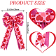 Heart Pattern Polyester Bowknots DIY-WH0308-381A-2