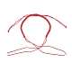 編組ナイロン糸のブレスレット作り  ミックスカラー  1-3/8インチ（3.55~5.05cm） AJEW-JB00922-3