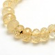Chapelets de perles de pierre de pastèque en verre G-M065-8mm-18-2