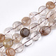 Chapelets de perles en quartz de rutile naturel X-G-T108-21B-1