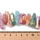 Гальванические природный кристалл кварца бусы пряди G-G791-15-02-4