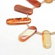 Oval Natural Carnelian Beads Strands G-P063-18-3