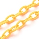3Pcs 3 Colors Personalized ABS Plastic Cable Chain Necklaces NJEW-JN03484-05-4