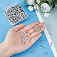 DICOSMETIC 200Pcs Stainless Steel charms Puffed Moon Pendants for DIY Personalized Jewelry Making Findings STAS-DC0005-63-2