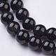 Obsidienne naturelle perles brins G-J376-57-8mm-3