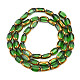 Electroplate Glass Beads Strands EGLA-N008-015G-2