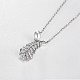 925 Sterling Silver Pendant Necklaces NJEW-BB32400-3