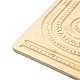 Tavole di design per braccialetti in legno rettangolari TOOL-YWC0003-01-3