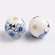 Perles de porcelaine imprimées manuelles CF181Y-2