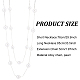 Conjunto de collares de doble capa con cuentas de perlas de imitación de plástico abs de 2 colores anattasoul 2 Uds. NJEW-AN0001-20-2