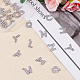 SUPERFINDINGS 26pcs A-Z Rhinestone Letters Rhinestones Slide Alphabet Charms Letters for Craft Necklace Jewelry Making ALRI-FH0001-01-5
