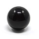 Kein Loch lackiert Messing runden Ball Perlen passen Käfig Anhänger KK-D341-03-1