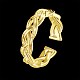 Brass Cuff Rings RJEW-BB21816-G-8-8