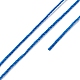 ラウンドワックスポリエステル糸ストリング  マイクロマクラメコード  ツイストコード  革縫い用  ミディアムブルー  0.65mm  約87.48ヤード（80m）/ロール YC-D004-02D-026-3