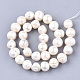 Fili di perle di perle d'acqua dolce coltivate naturali PEAR-T003-17-2
