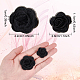 Nbeads 3d rose fleur polyester informatisé accessoires d'ornement brodés DIY-NB0008-21C-2