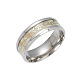 201 Stainless Steel Wide Band Finger Rings RJEW-T005-6-04-1