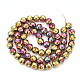 Electroplate Glass Beads Strands EGLA-S174-03C-2