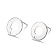 Accessoires de puces d'oreilles en 304 acier inoxydable STAS-H104-01S-1