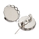 304 Stainless Steel Brooch Base Settings FIND-D035-03A-P-2