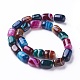 Natural Dyed Agate Beads Strands G-G775-B-M-2