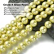 Brins de perles de verre écologiques HY-A008-14mm-RB012-3