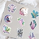 50Pcs PVC Self-Adhesive Crystal Cluster Stickers STIC-PW0022-01-5