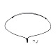 Fabrication de collier de corde de polyester ciré coréen réglable AJEW-JB00510-01-1
