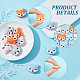 CHGCRAFT 12Pcs 3Colors Panda Silicone Beads Animals Silicone Beads Cartoon Animal Beads for DIY Jewelry Necklace Keychain Bracelet Phone Case SIL-CA0001-22-5