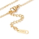 Enamel Gesture Heart Pendant with 304 Stainless Steel Cable Chains for Women NJEW-P262-04G-4