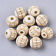 Unvollendete europäische Perlen aus Naturholz WOOD-T025-001E-LF-1